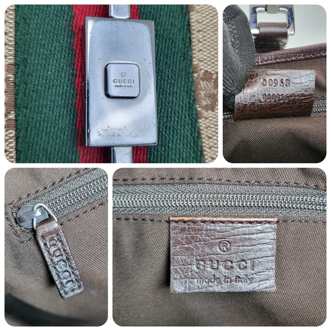 정품 구찌 빈티지 삼선 재키 숄더백 상품이미지9