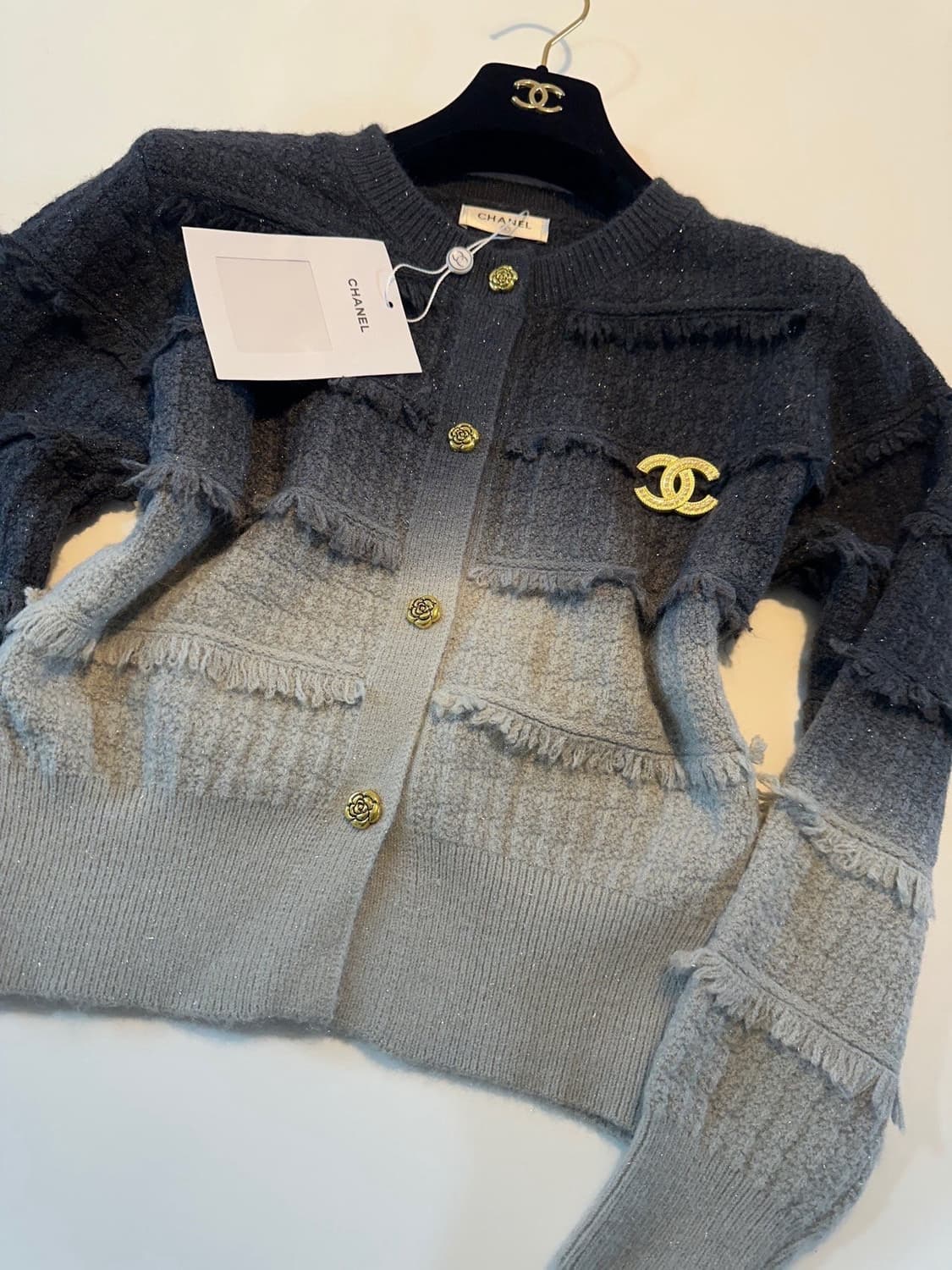 (새상품)샤넬가디건(브로치포함) 상품이미지4