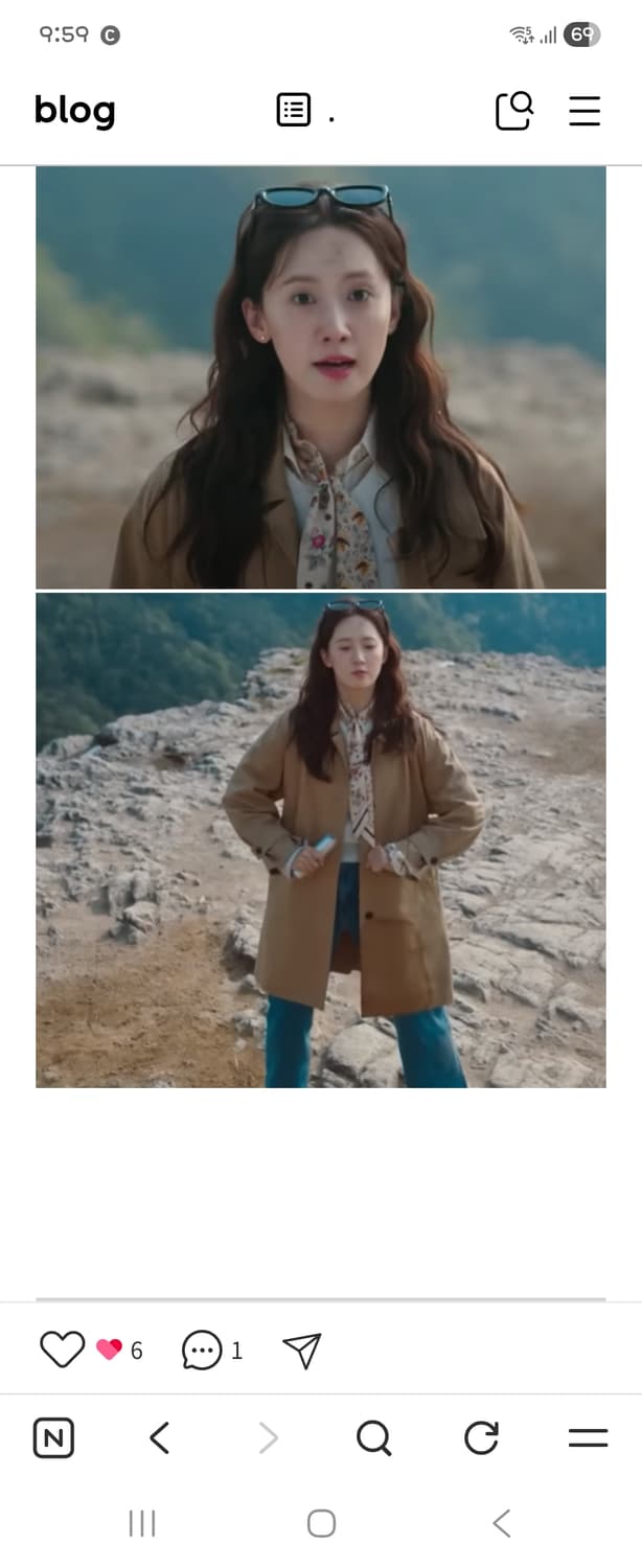 (윤아착용 새상품) 비지트인뉴욕 베이지 트렌치코트 VB3BB90 상품이미지2