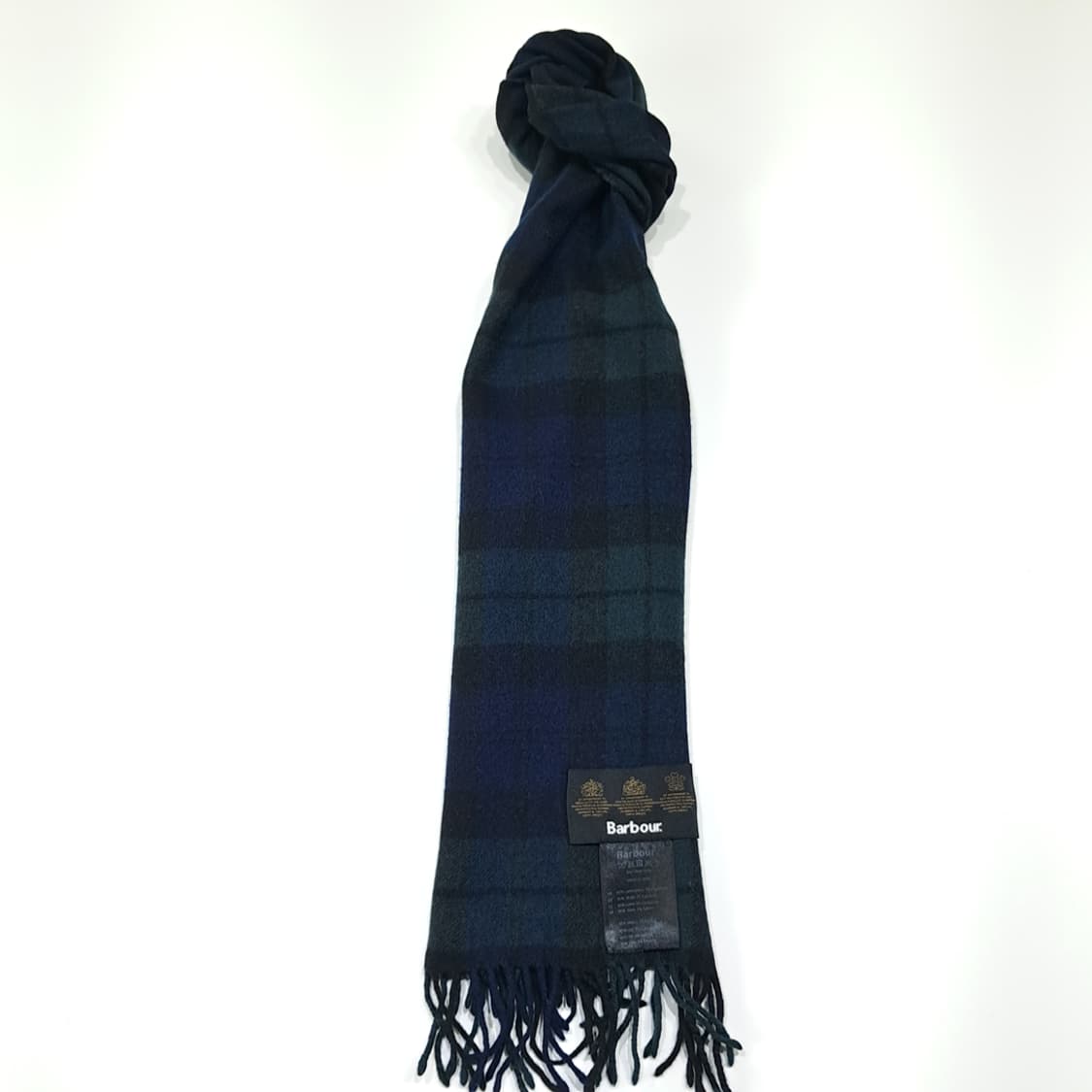 MX603 바버 00s 울캐시미어 블랙워치타탄 네이비그린 머플러목도리 상품이미지3