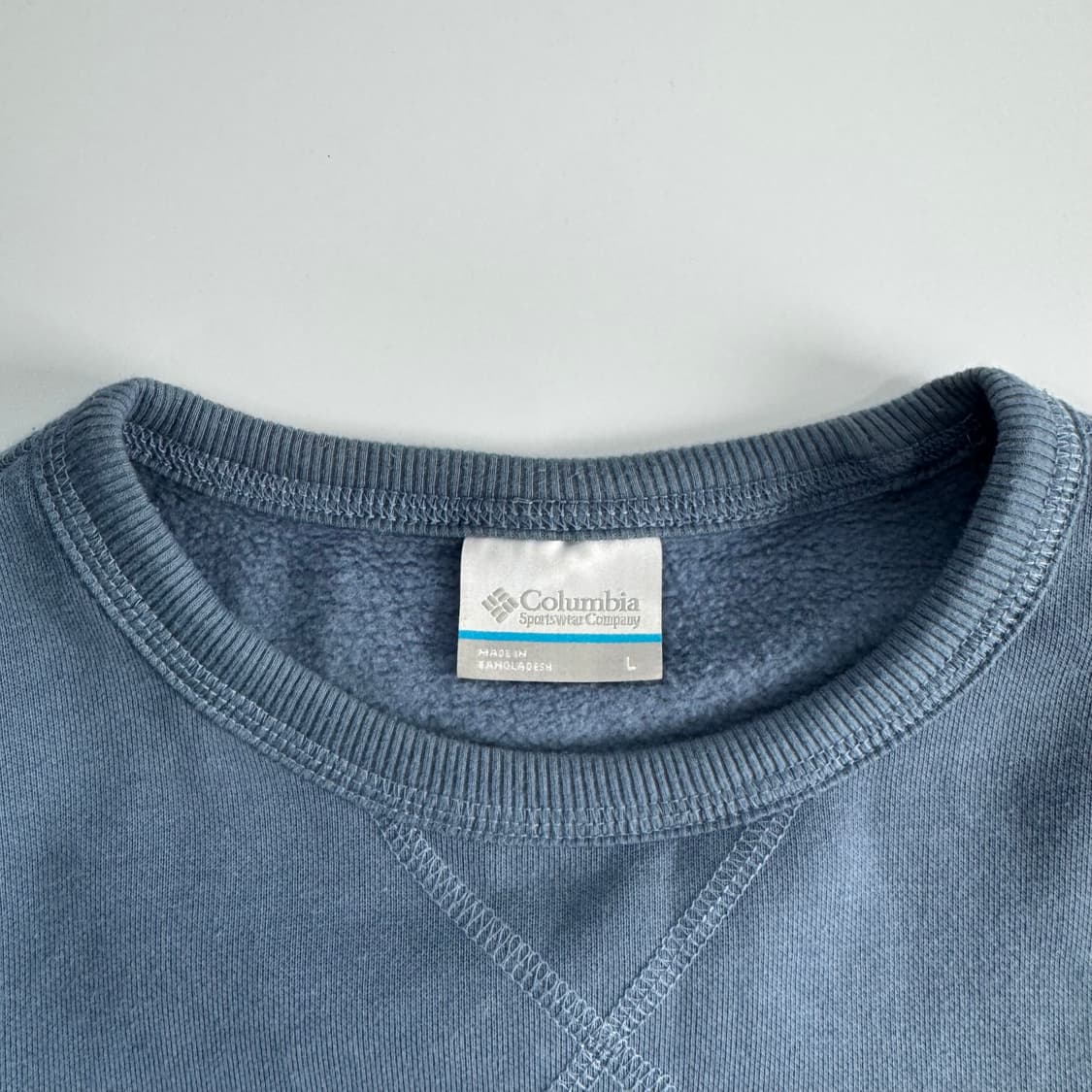 Columbia 콜롬비아 카모 로고 블루 맨투맨 상품이미지5