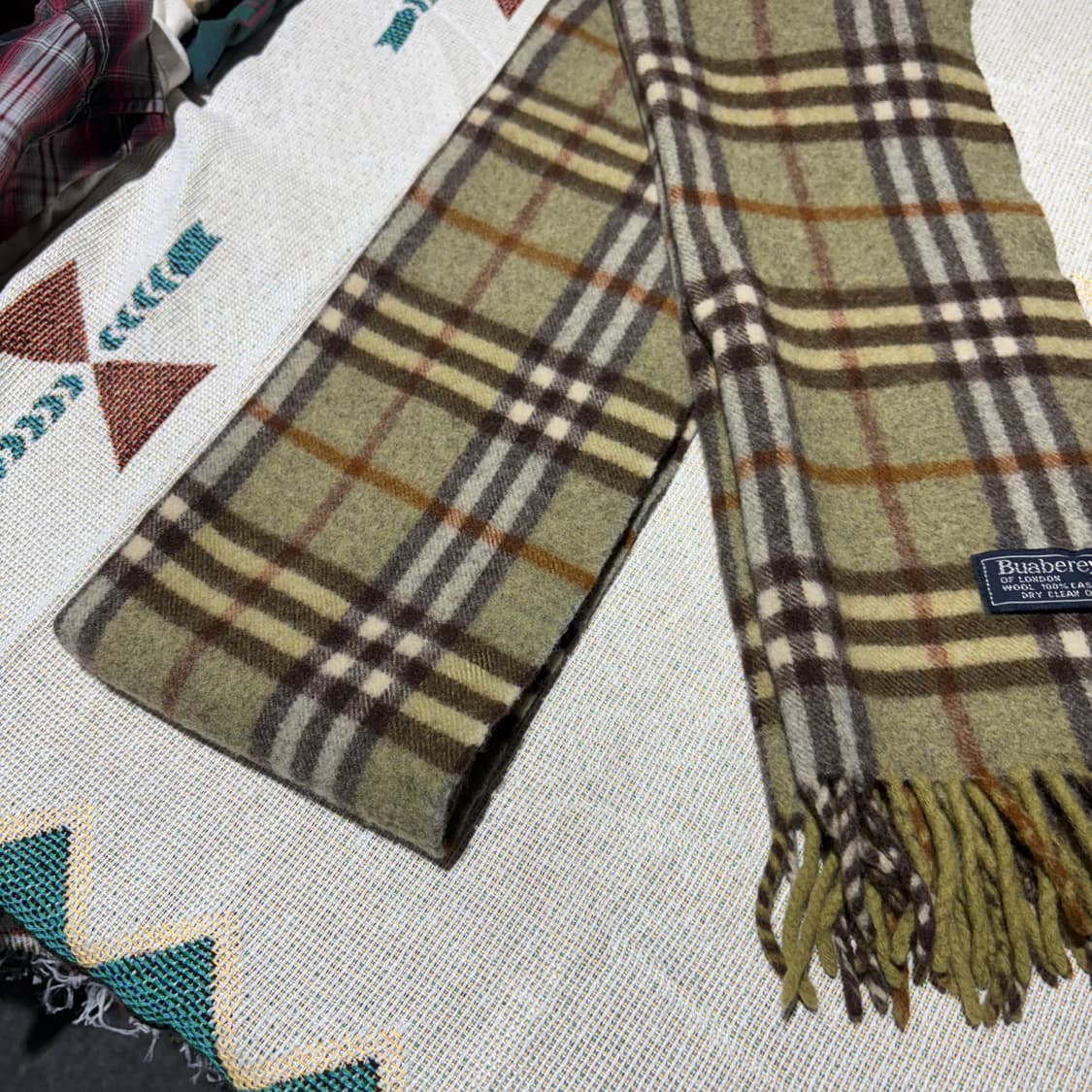 버버리 빈티지 채크패턴 머플러 상품이미지3