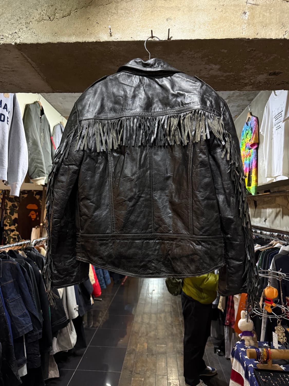 80s Belstaff 벨스타프 웨스턴 프린지 레더 자켓 상품이미지1