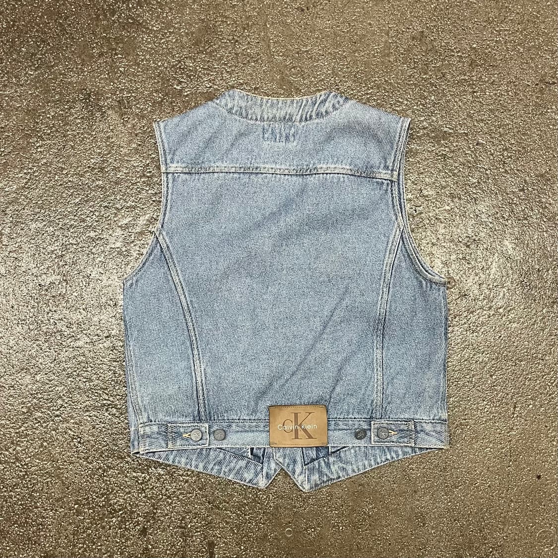 90s 캘빈클라인 데님 베스트 (90-95) 상품이미지3
