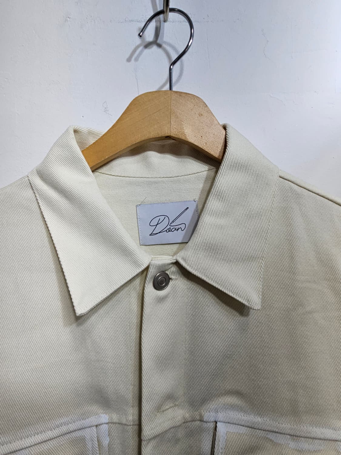남성 아이보리 포켓 코튼 자켓 상품이미지3