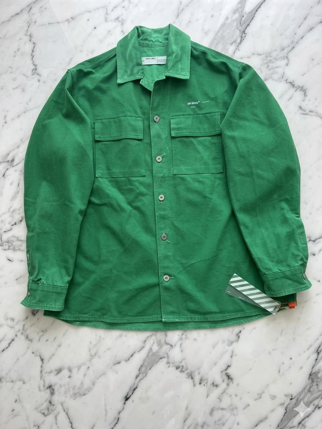 오프 화이트 데님자켓 판매합니다 상품이미지1