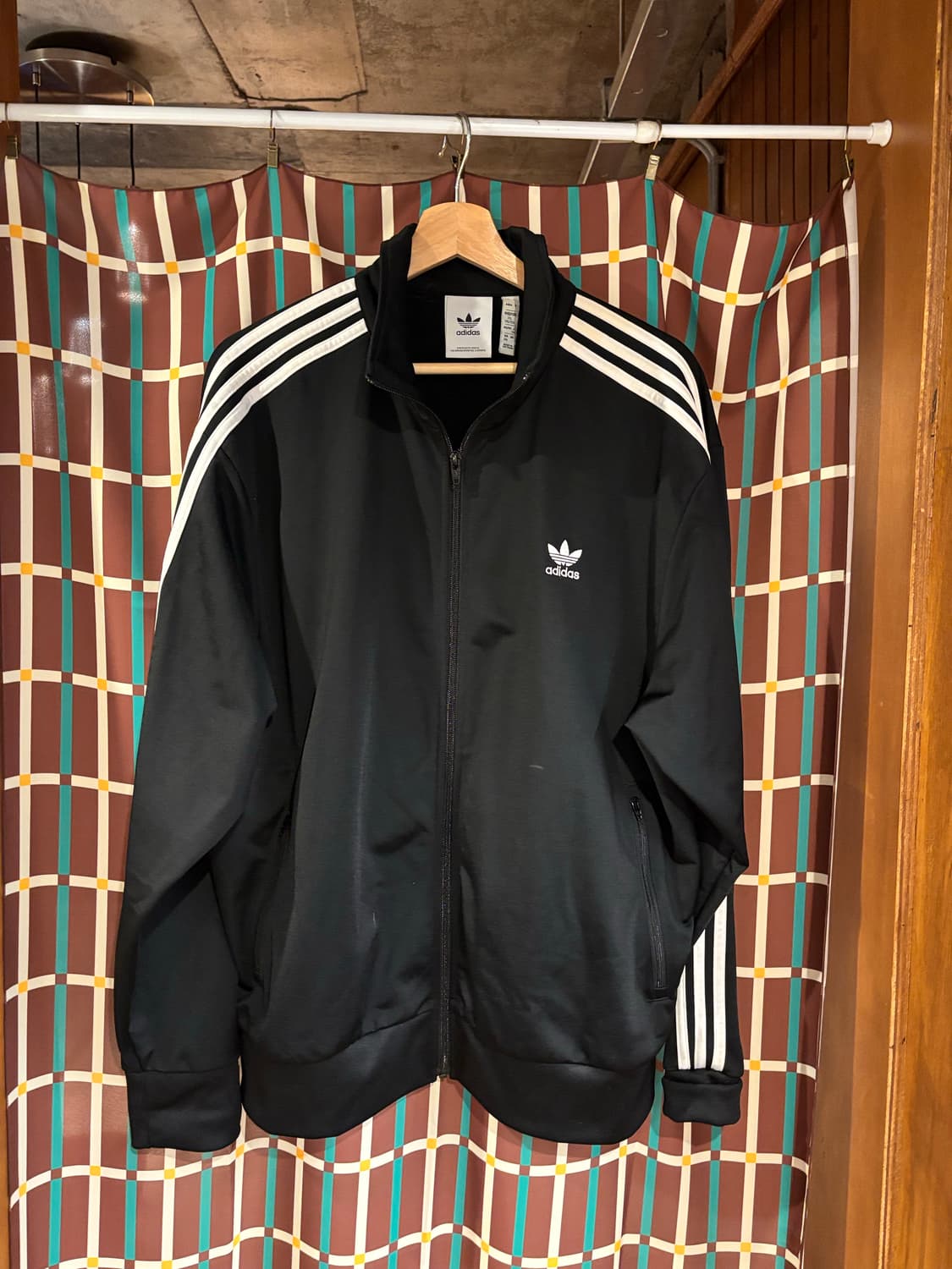 아디다스 삼선 블랙 트랙탑 져지 상품이미지1