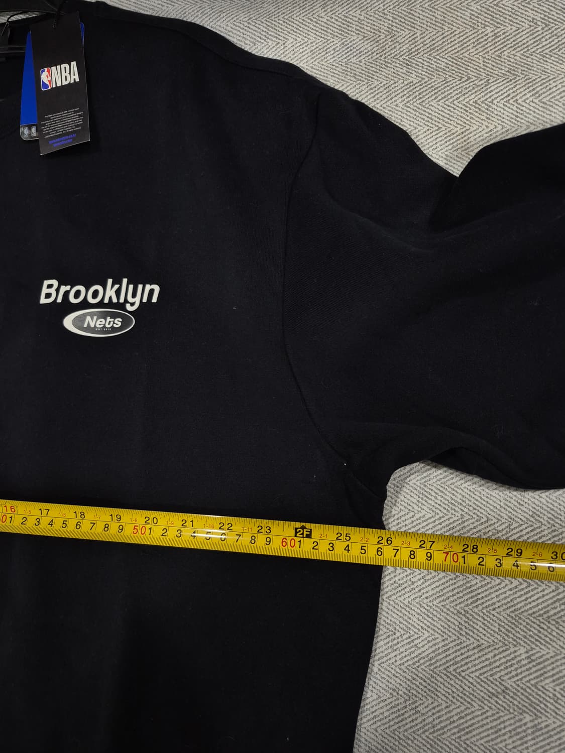 새상품 NBA 브루클린 네츠 팀 로고 안감기모 맨투맨 남성 110사이즈 상품이미지6