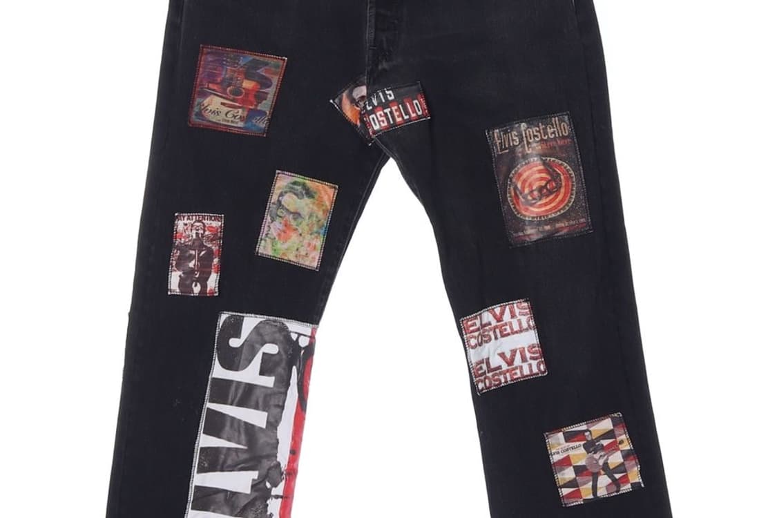 리바이스록 밴드 패치워크 데님 팬츠 청바지 (남성 34in) 상품이미지3