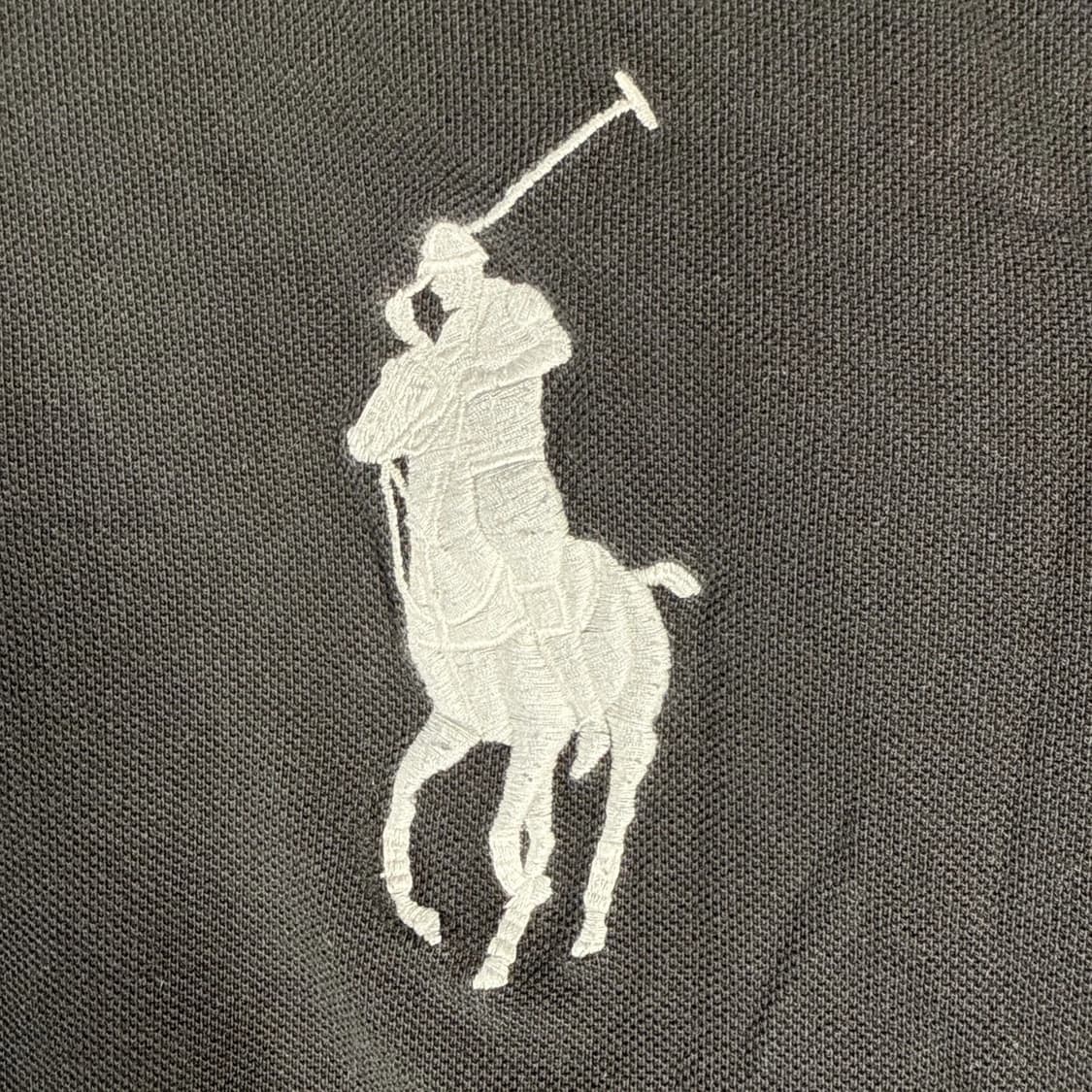 폴로 랄프로렌 빅포니 반팔 카라티 블랙 화이트 상품이미지5