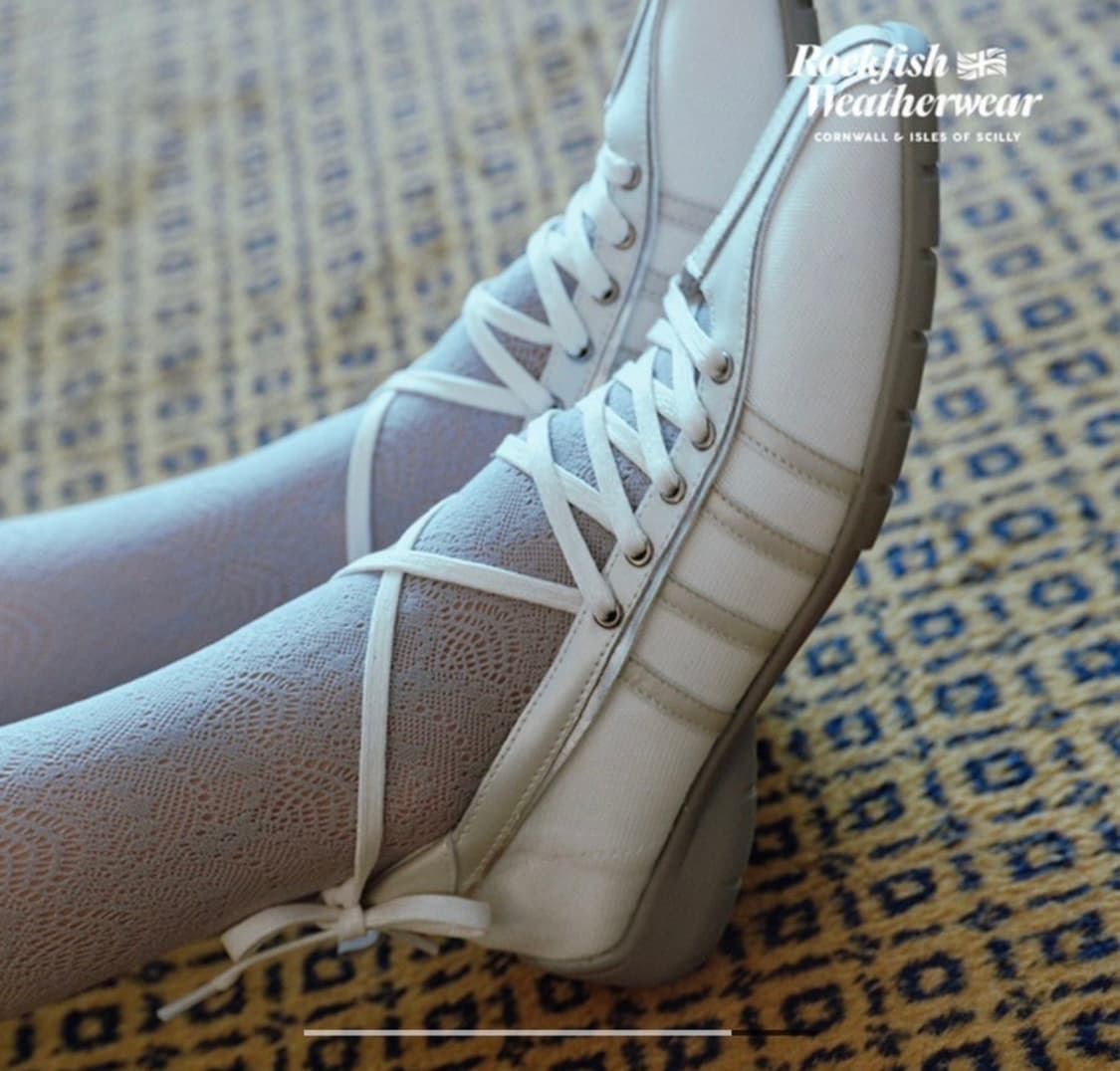 (품절제품풀박) 락피쉬 웨더웨어 블리스 레이스업 스니커즈 크림펄 230 상품이미지3