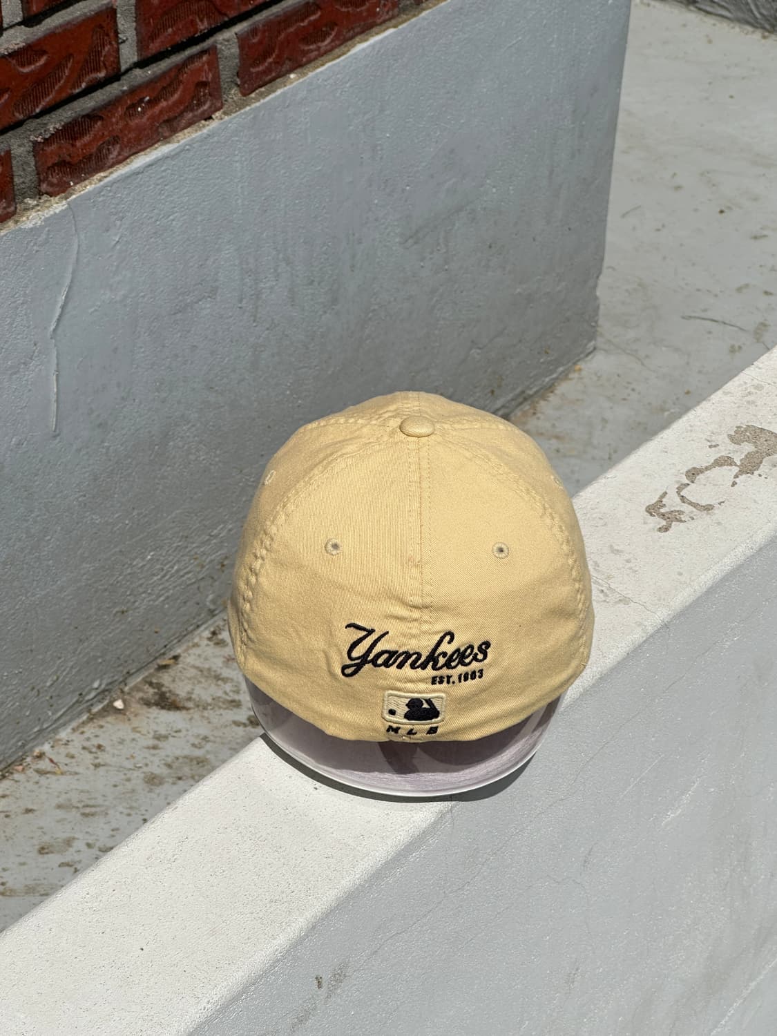 [M-L] MLB 엠엘비 뉴욕양키스 옐로우 볼캡 모자 상품이미지4