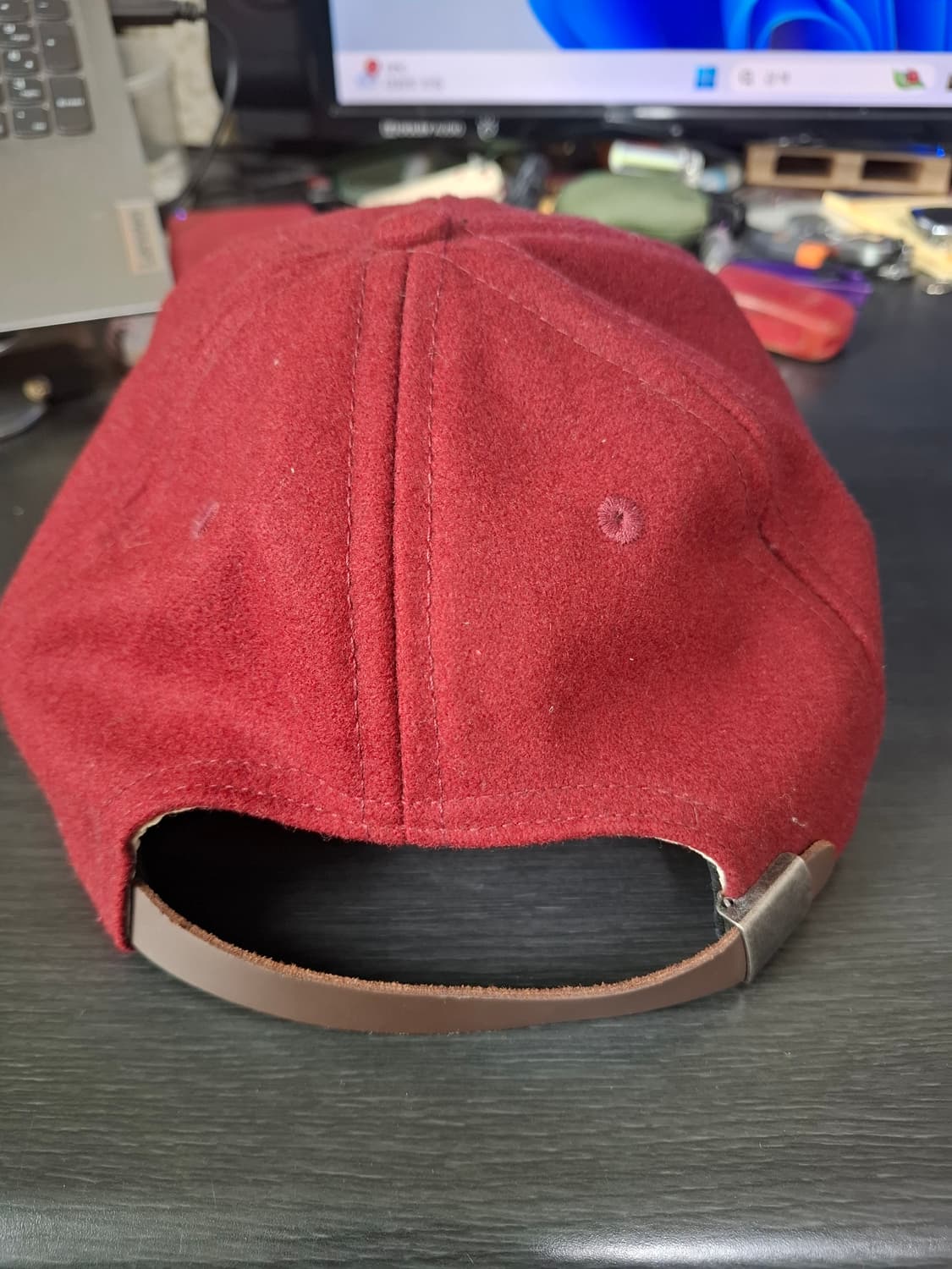 Ebbets Field 뉴욕 버건디 울볼캡 상품이미지3