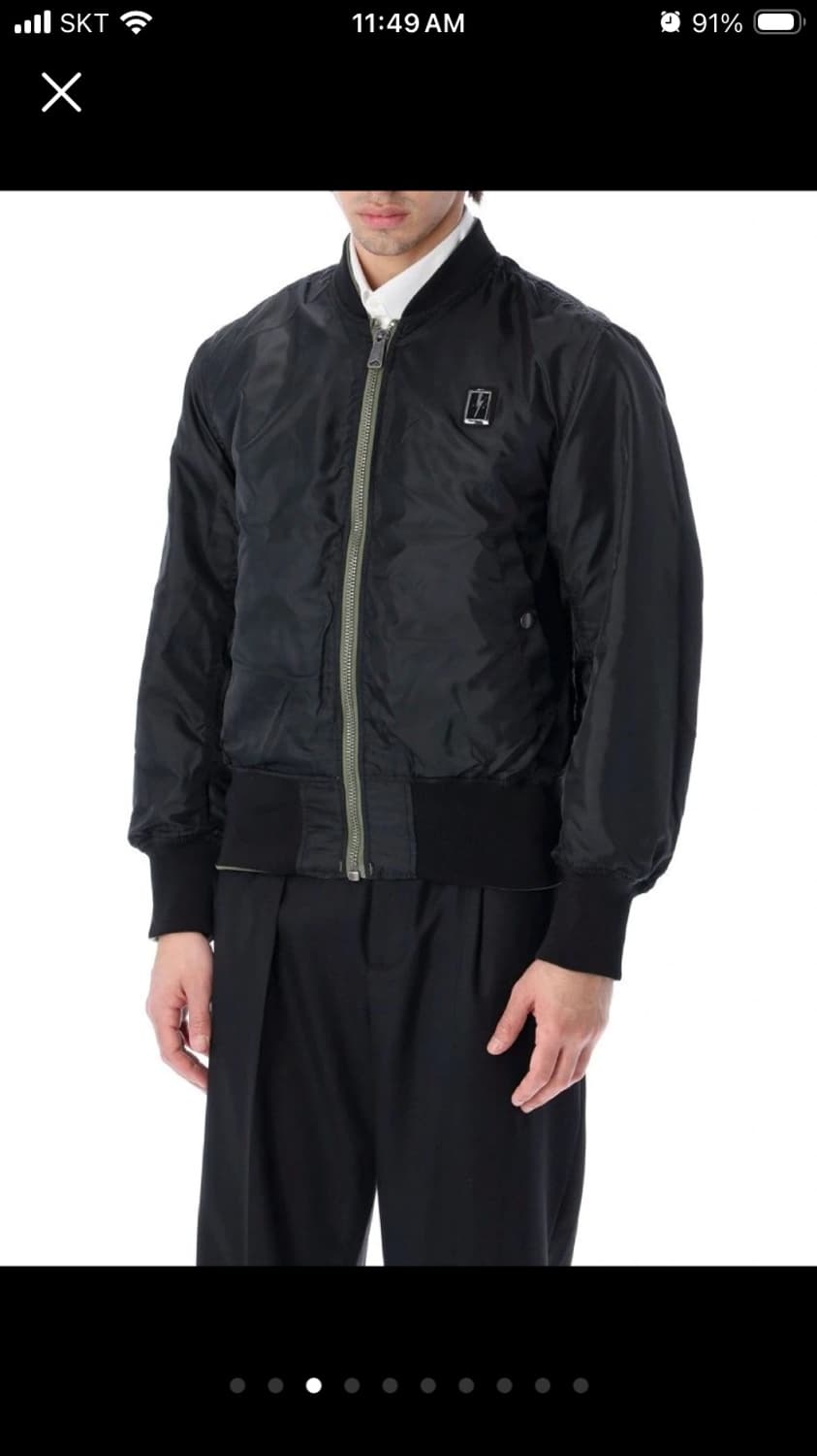 [새상품급] 닐바렛 x 알파인더스트리 양면 ma1자켓 S 사이즈 상품이미지3