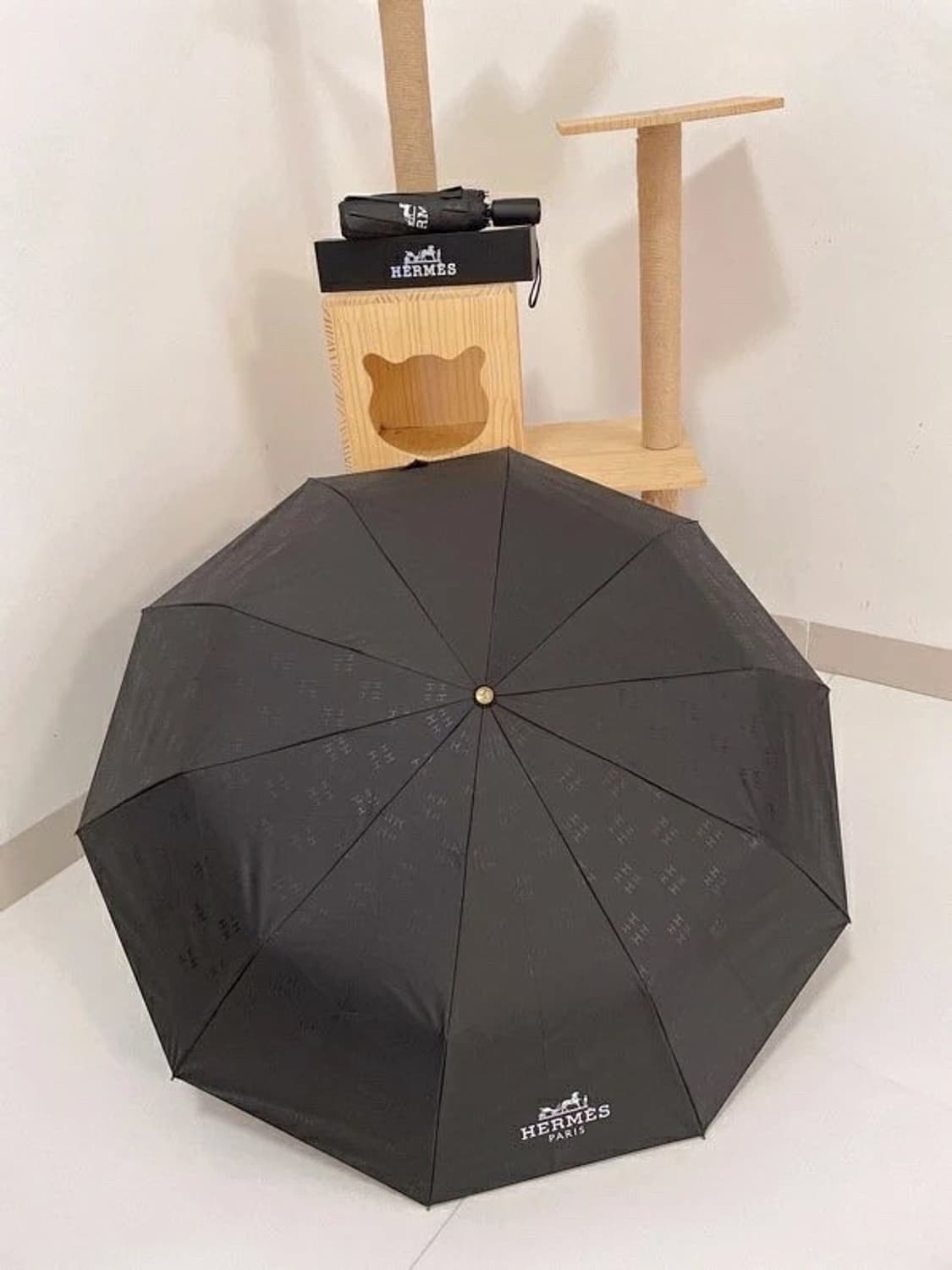 에르메스 5단 4계절 양산겸 우산 베이직 블랙  상품이미지1