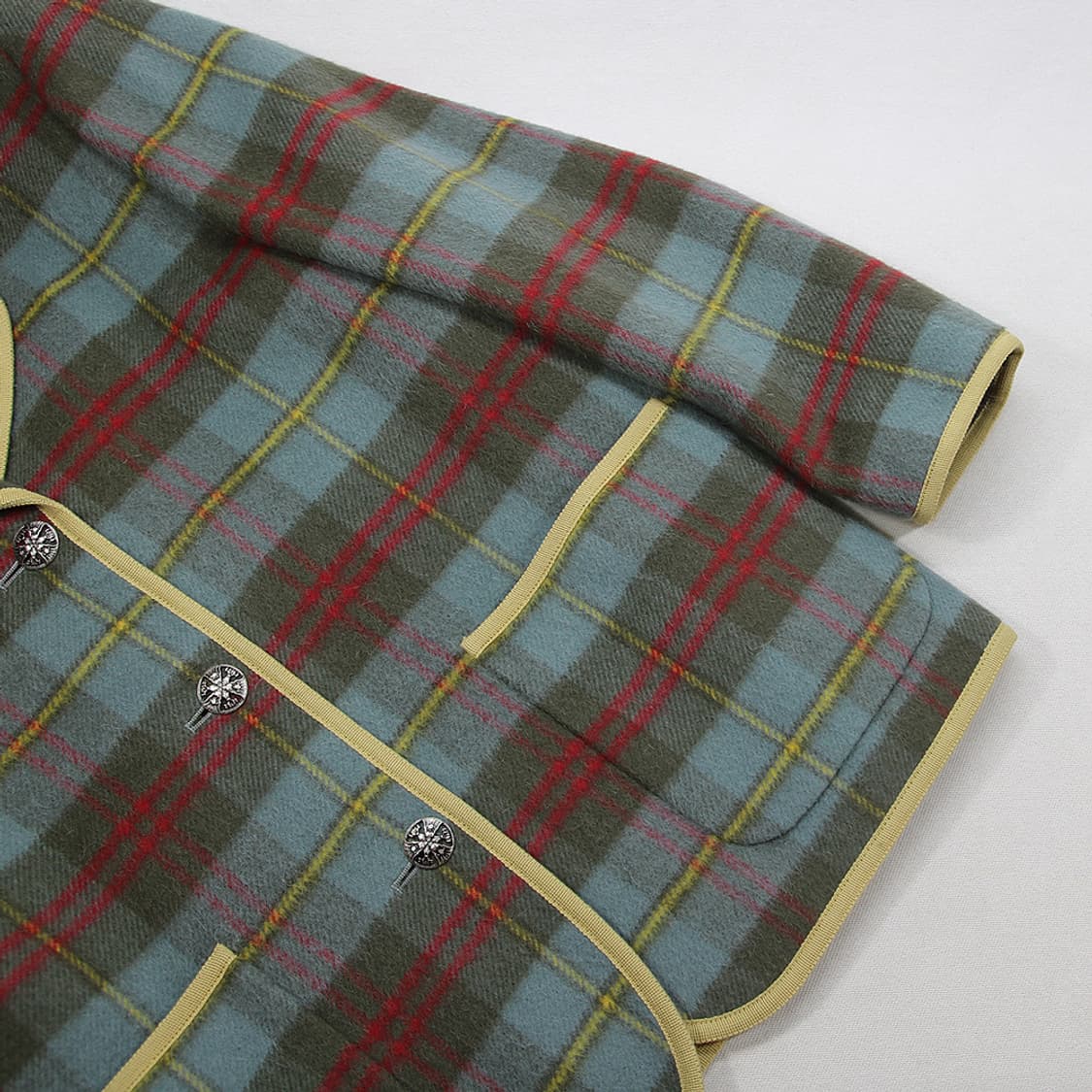 Clantartan House 울 체크 파이핑 블레이져 (여성용 9AR) 상품이미지6