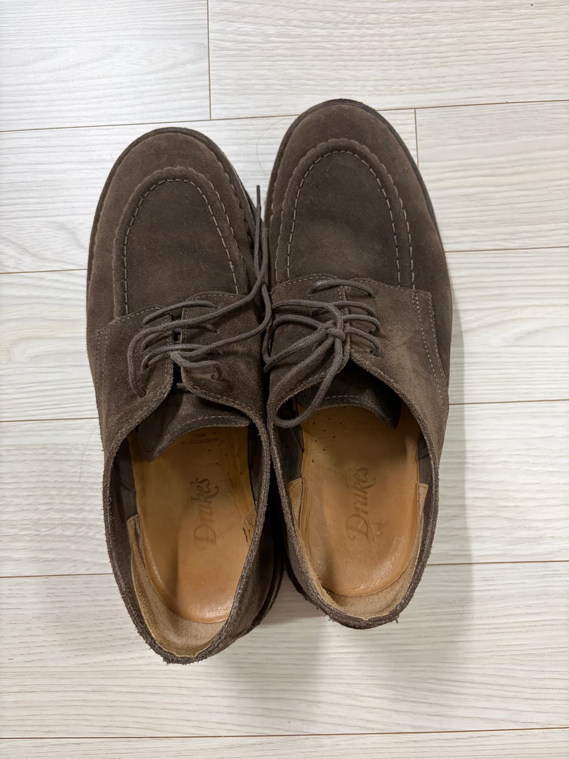 드레익스 스웨이드 유팁 더비 토바코. 270. UK 8H 사이즈 상품이미지3