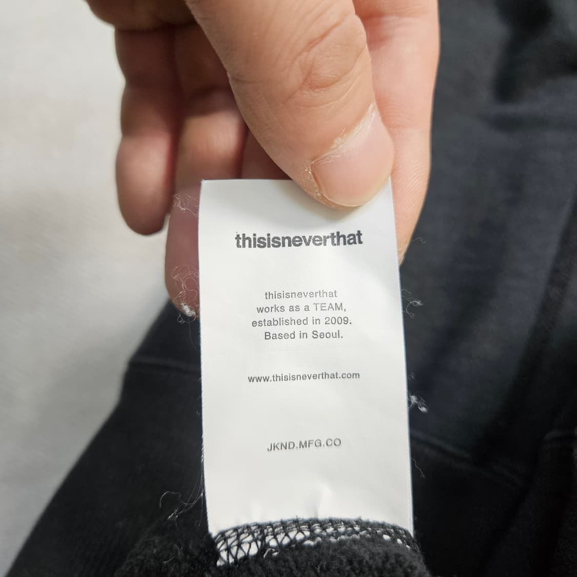 L 디스이즈네버뎃 블랙 후드티 0323Y 상품이미지4