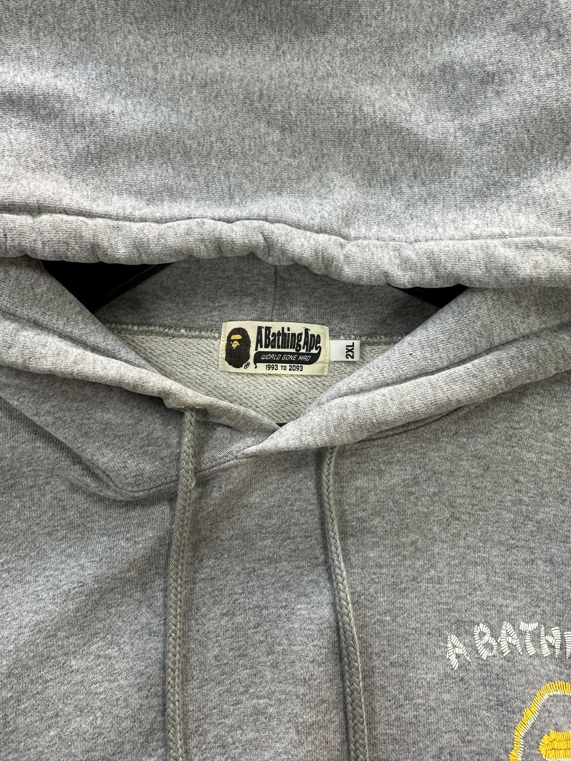 베이프 재팬 빅사루 루즈핏 풀오버 후드티 상품이미지7