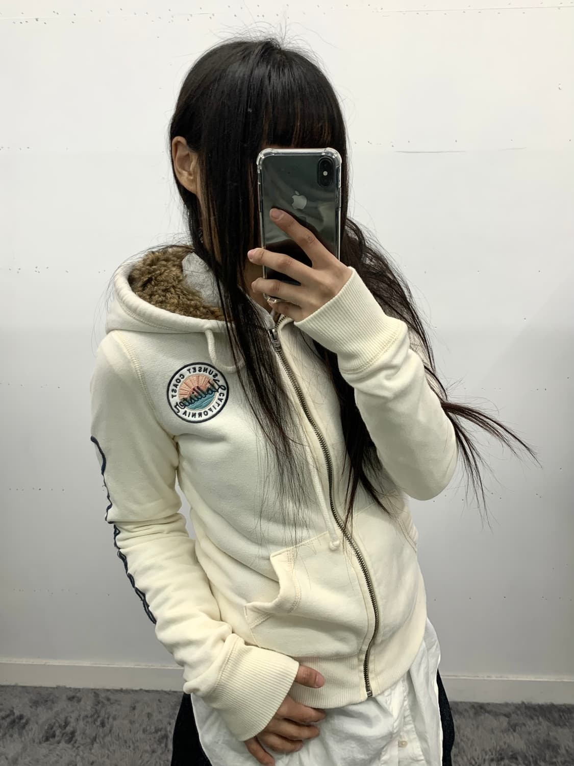 아베크롬비 퍼 후드집업 상품이미지1