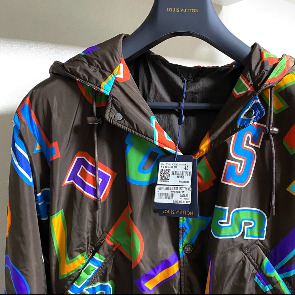 [새상품/한정판]루이비통 X NBA 레터스 블루종 상품이미지2