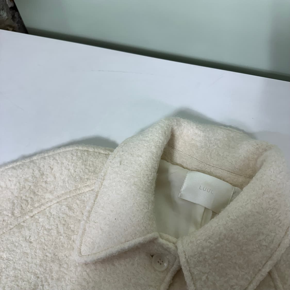 우먼FREE LUUL 루엘 크림 울자켓 상품이미지4