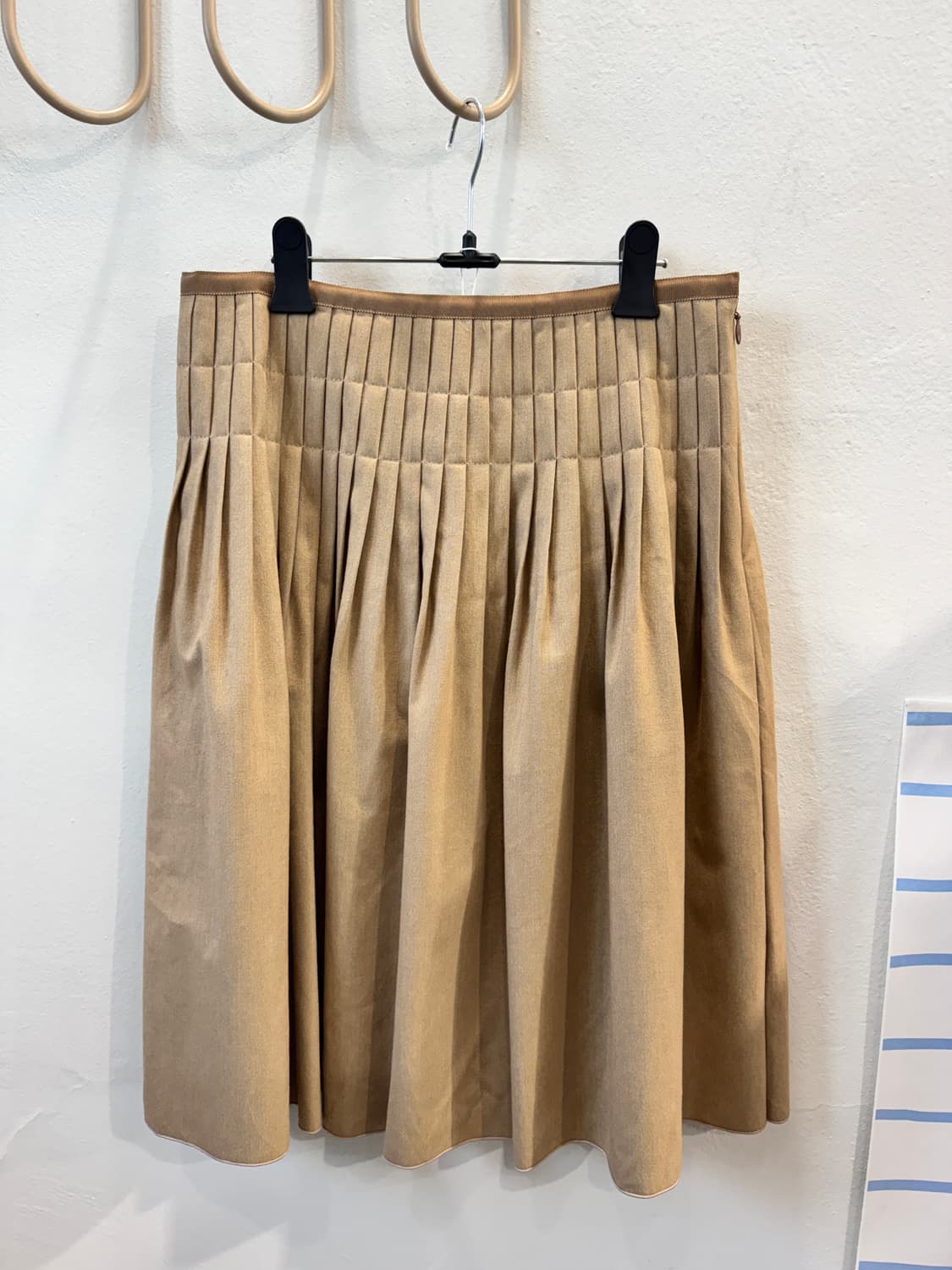 japan vintage 2단 플리츠 스커트 상품이미지1