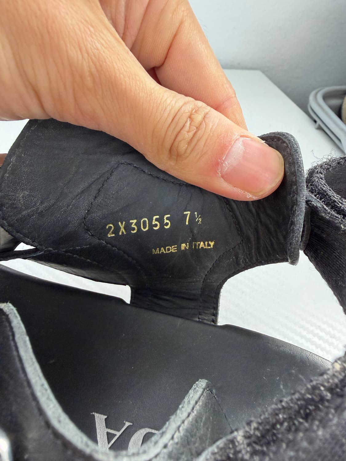 정품) 프라다 남셩 스트랩 샌들 7.5 상품이미지9