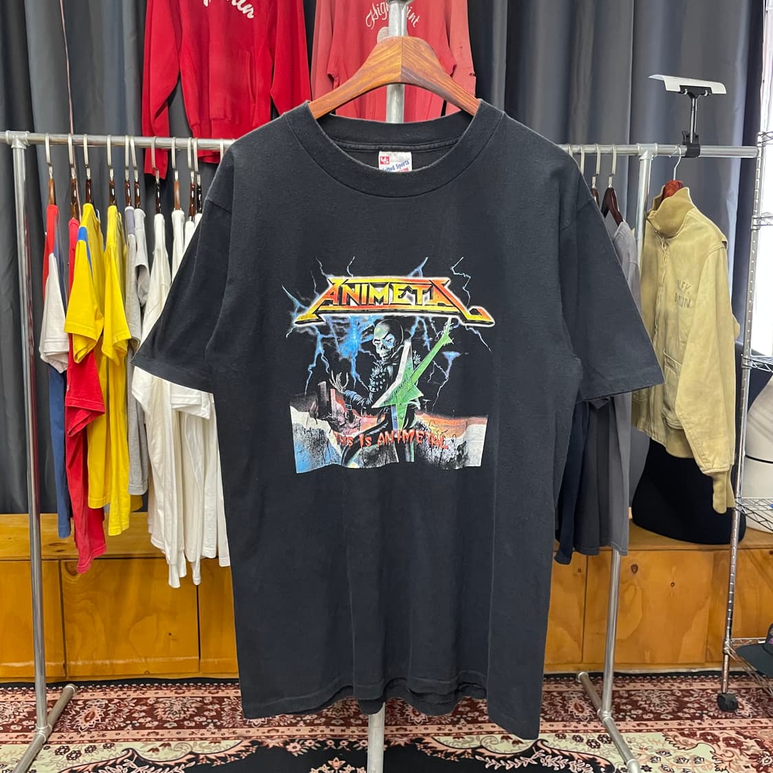 90s 애니메탈 락 티셔츠 싱글 스티치 상품이미지1