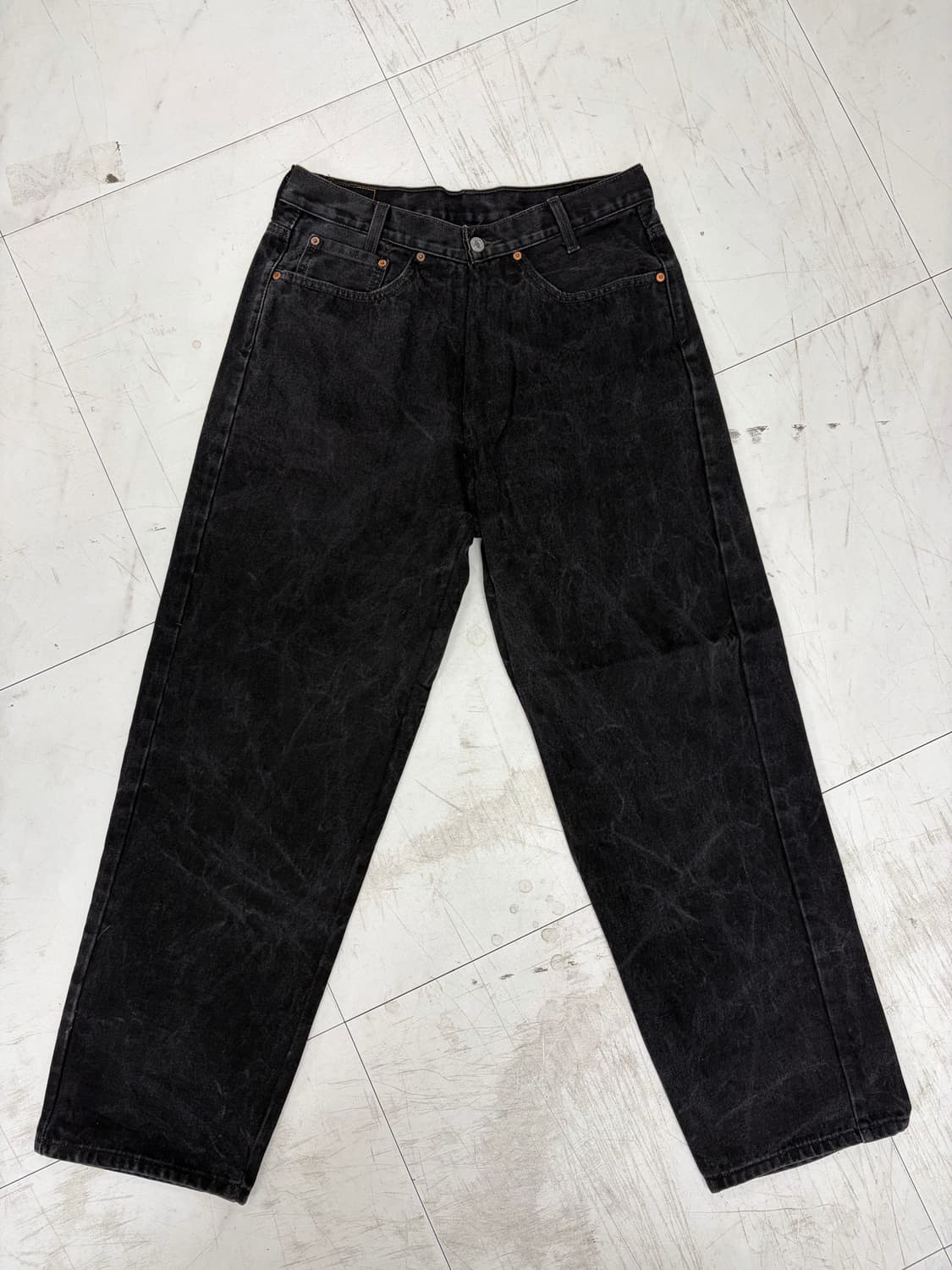 a220) 34 리바이스 550 흑청 상품이미지7