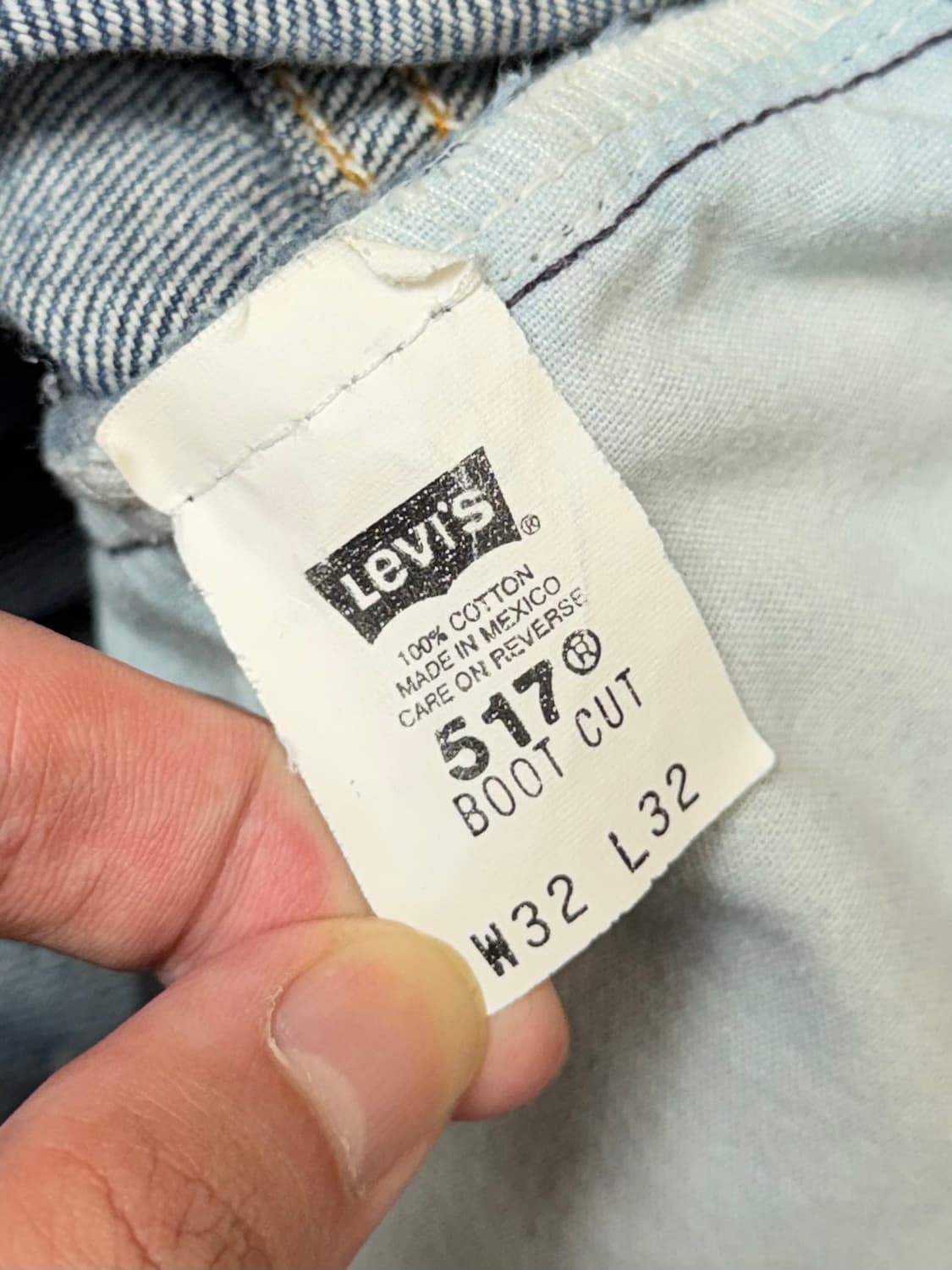 90's USA Made 빈티지 리바이스 517 부츠컷 상품이미지9