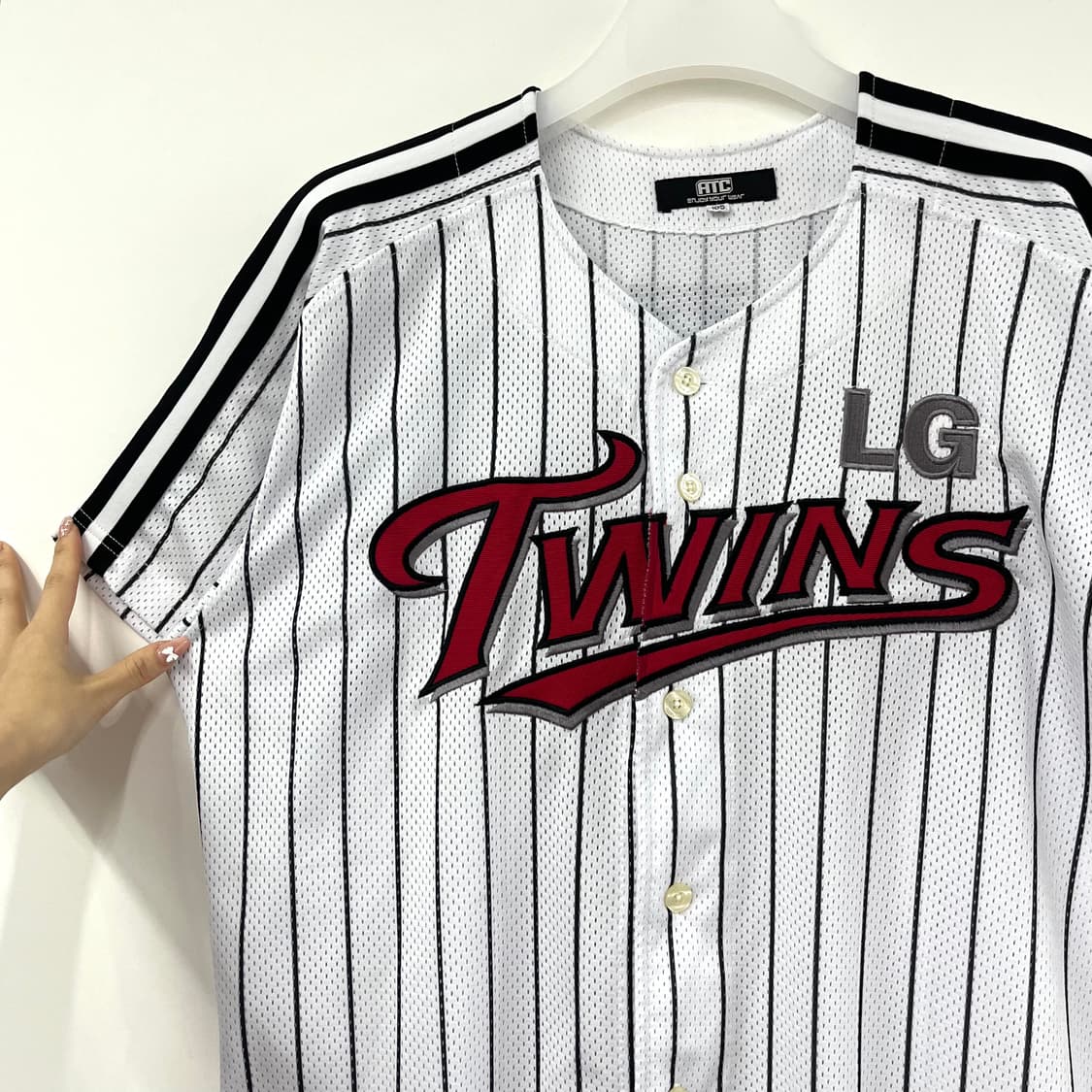 LG트윈스 ATC 봉중근 마킹 반팔 홈 유니폼 105 상품이미지4