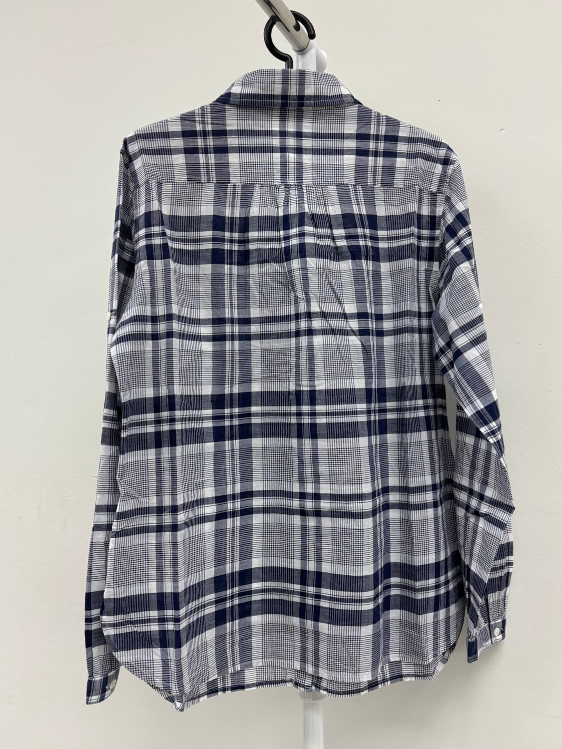 빈티지 블루 체크 셔츠 상품이미지7