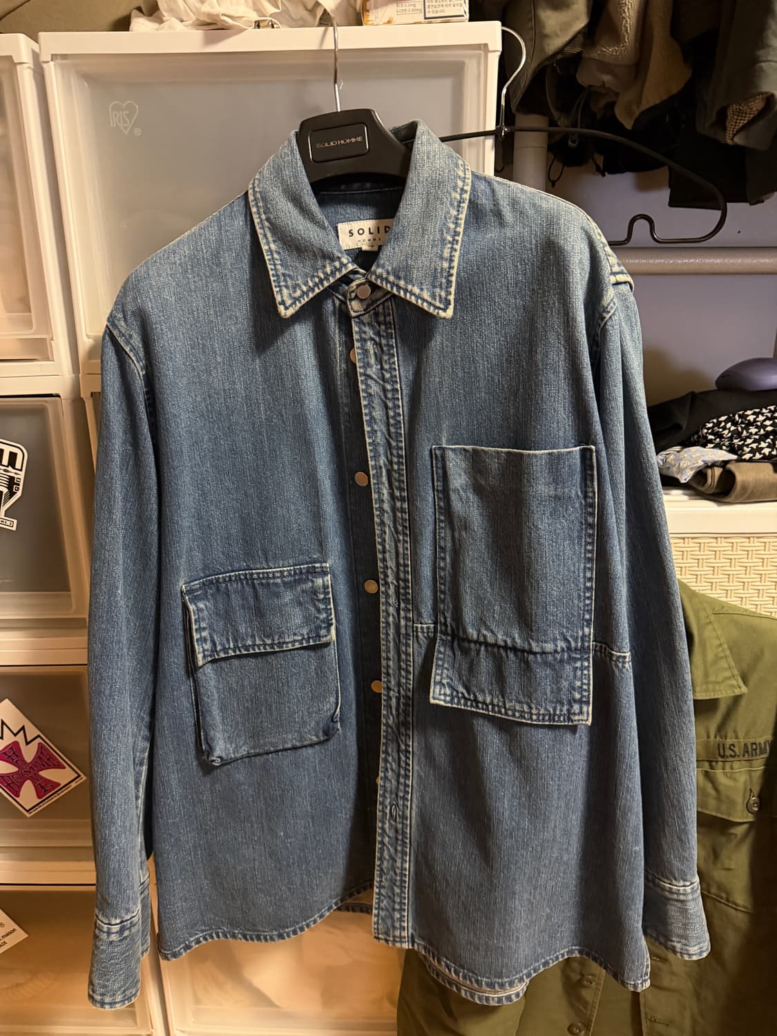 솔리드옴므 데님 자켓 46사이즈 상품이미지1