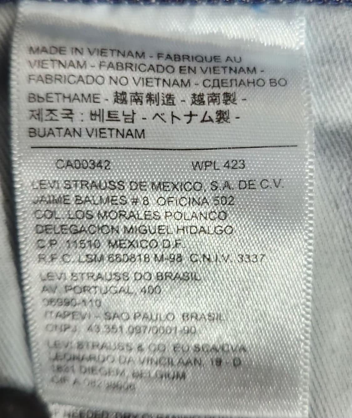 리바이스 505청바지 데님팬츠 34인치 상품이미지5