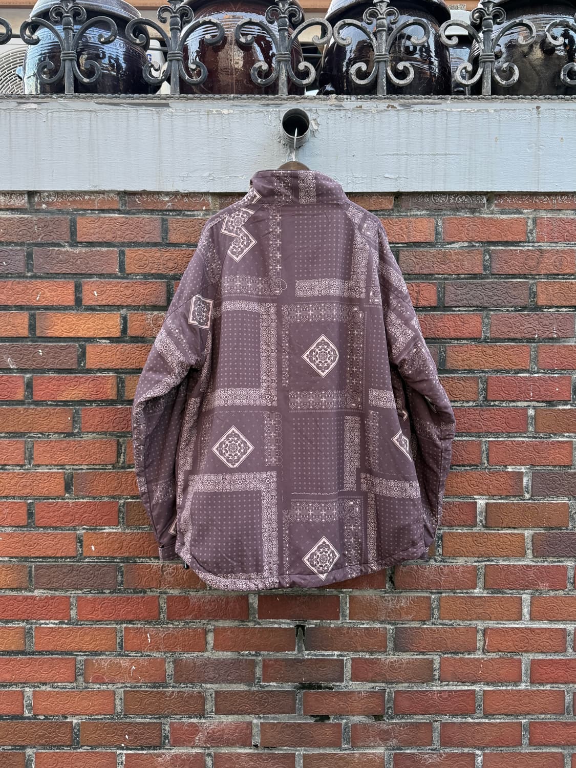 와일드띵스 레이지블루 반다나 바람막이 M(XL) 상품이미지2