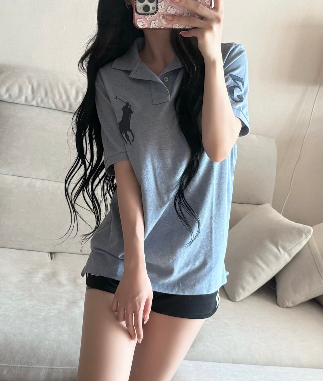 폴로 랄프로렌 빅포니 스카이 네이비 반팔 상품이미지1