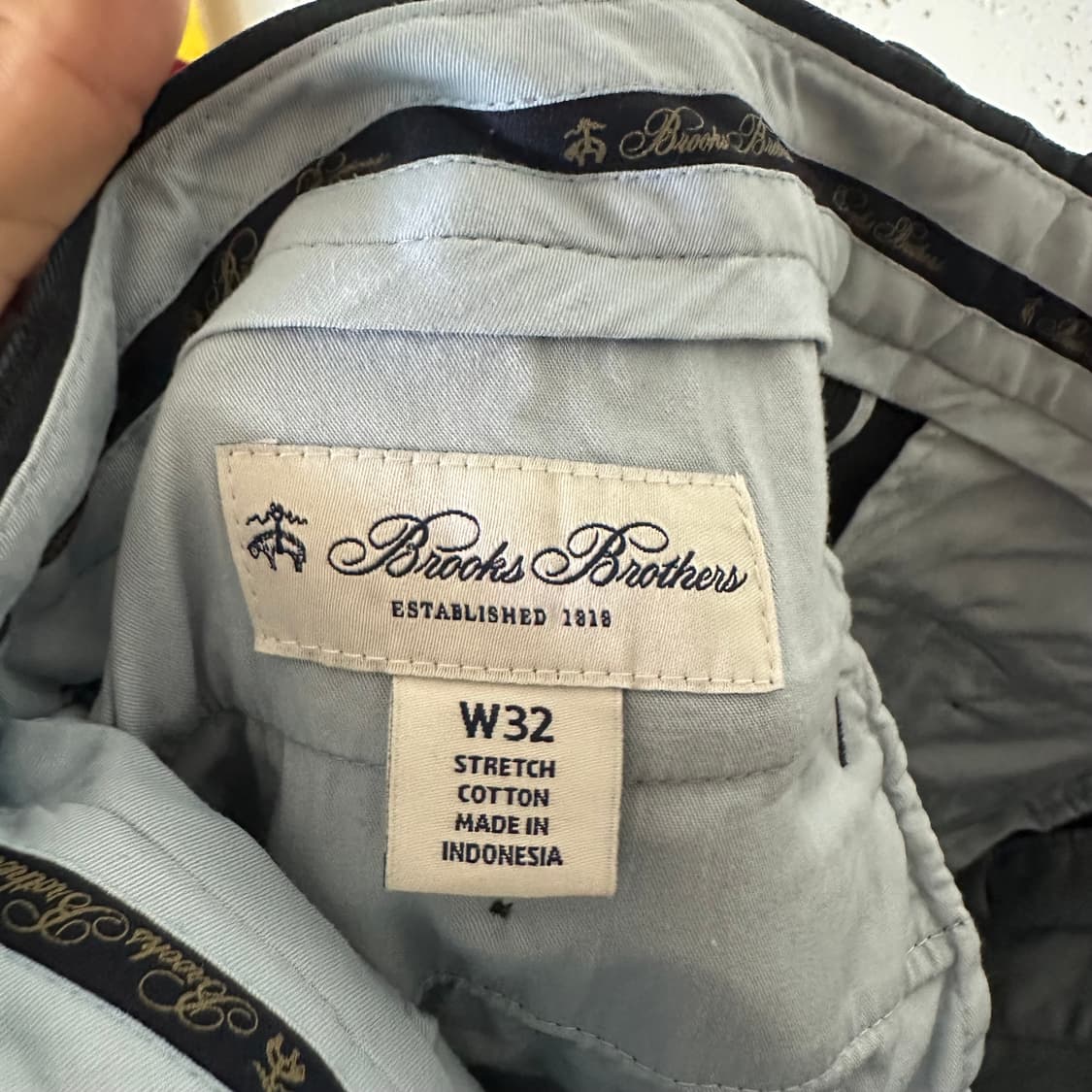 32 브룩스브라더스 치노팬츠 네이비 스판 상품이미지5