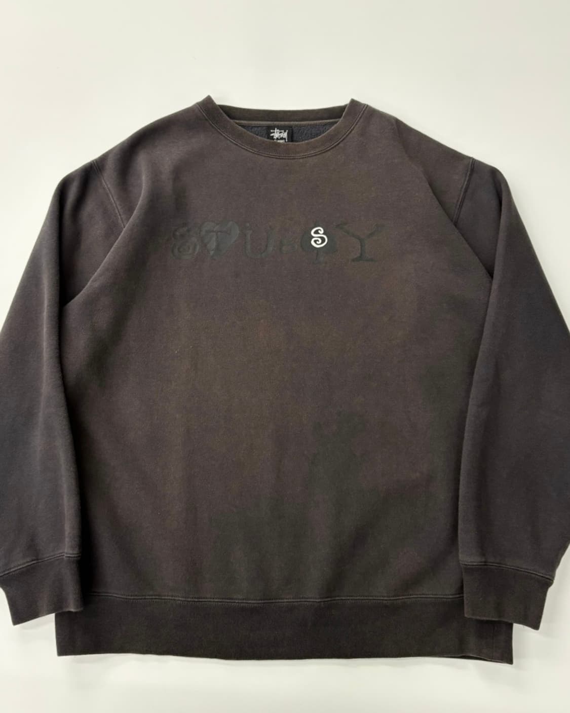 STUSSY 스투시 90‘s 레터링 로고 스웻 맨투맨  상품이미지2