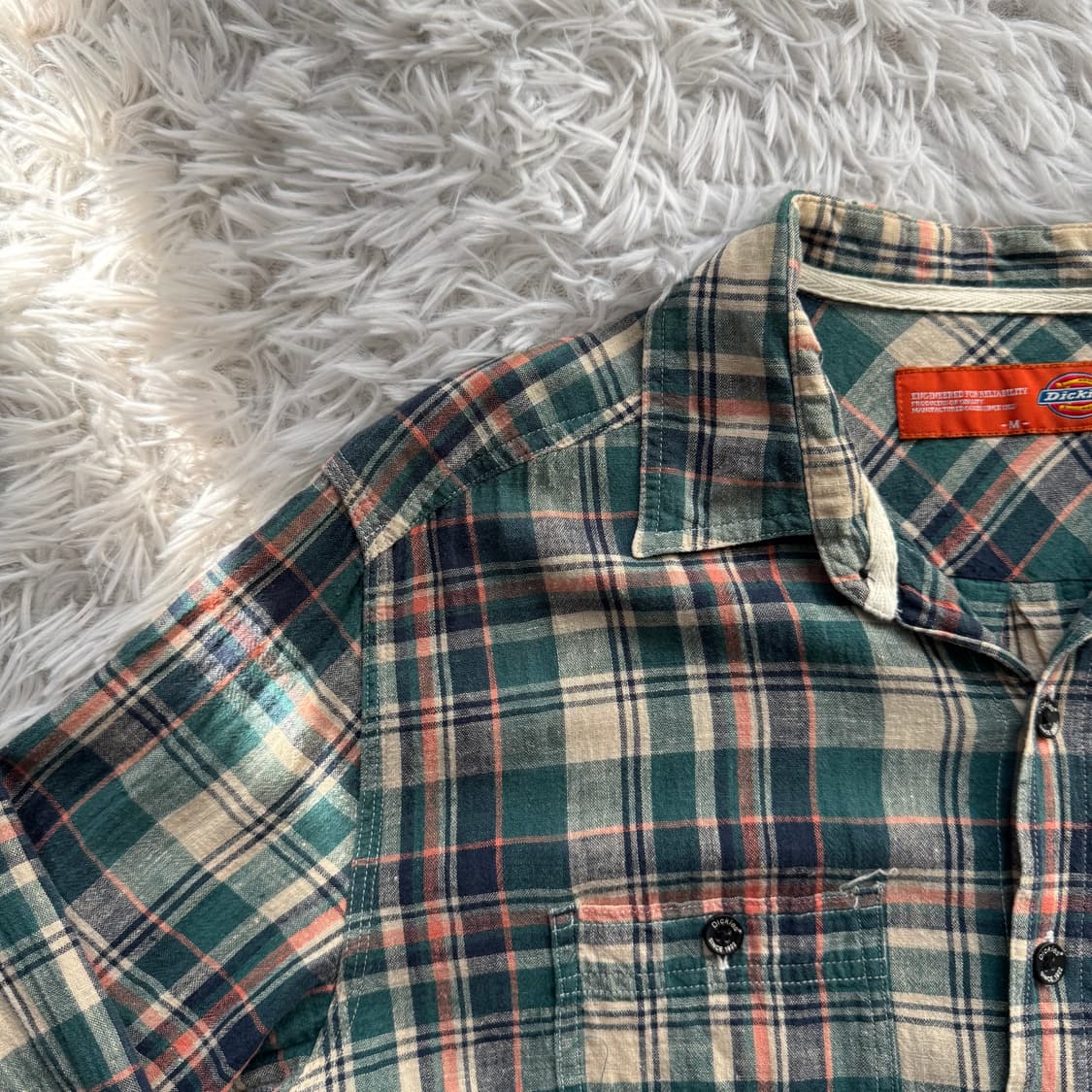 DICKIES 일본빈티지 노드 체크 셔츠 디키즈 빈티지셔츠 M 44 상품이미지1