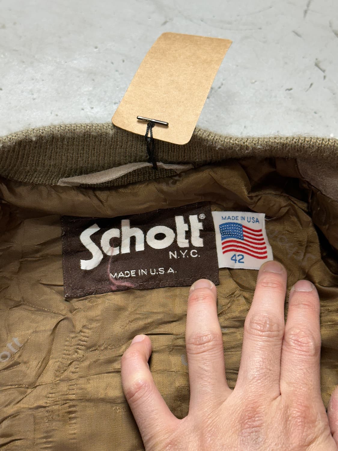 90's USA 빈티지 쇼트 스웨이드 봄버 자켓 빈티지레더 자켓 상품이미지9