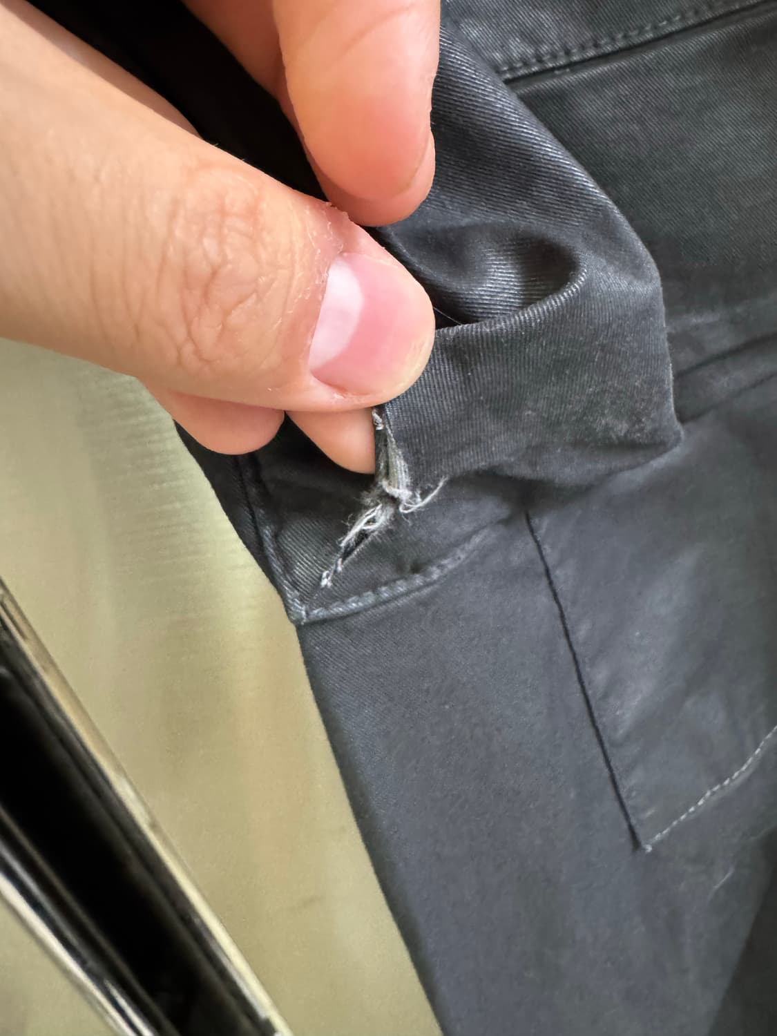 릭오웬스 태권도 코팅 팬츠rm s 상품이미지4