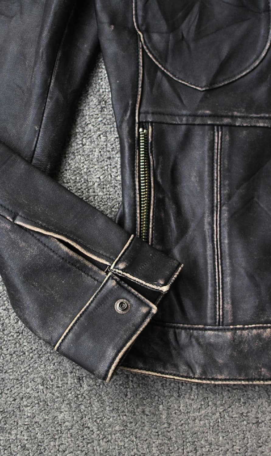 히스테릭 글래머 우먼스 레더 자켓 상품이미지5