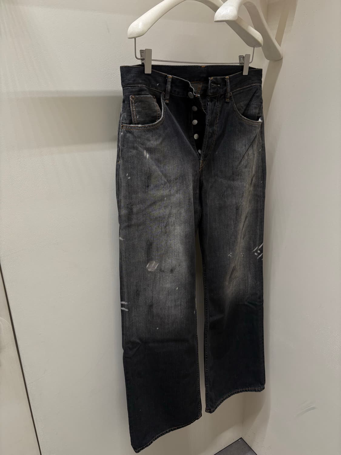 아크네 스튜디오 2021m 루즈핏 데님 트라팔가 블랙 (31-32) 상품이미지1