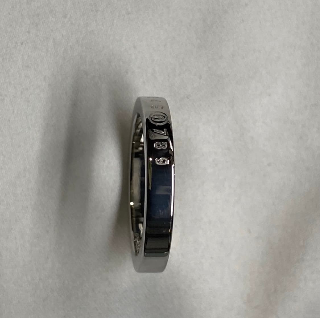 MM6 메종마르지엘라 뉴메릭 미니멀 시그니처 링 실버 팔라듐 6사이즈 상품이미지3