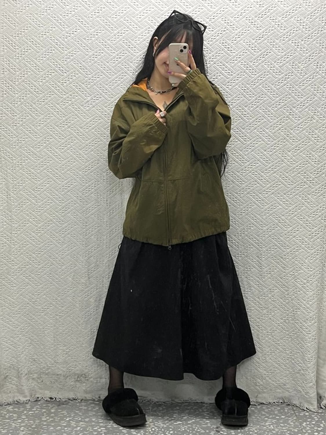 나이키 올드스쿨 고프코어 카키 바람막이 자켓 100 C06658 상품이미지1