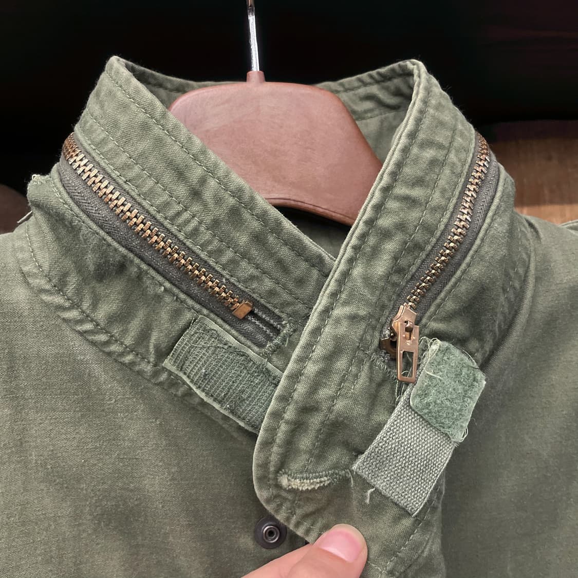 70s M-65 필드 자켓 오리지널 밀리터리 야상 자켓 N352 상품이미지3