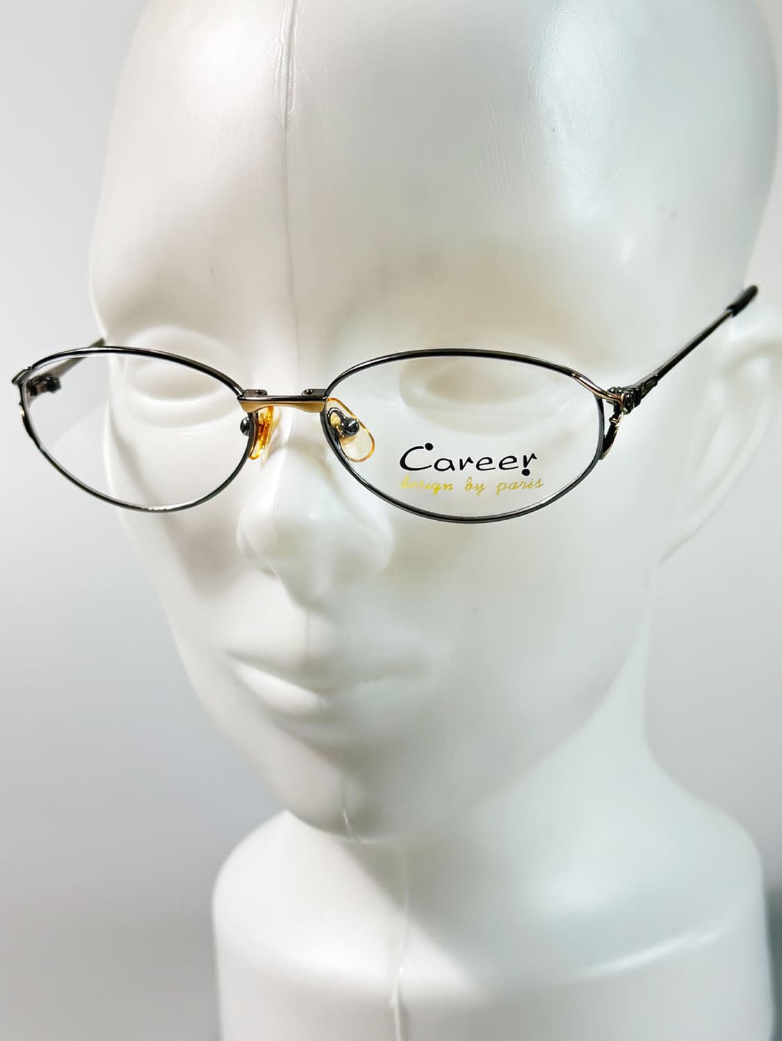 90s CAREER 건메탈 슬림 오벌 프레임 빈티지 안경 상품이미지9