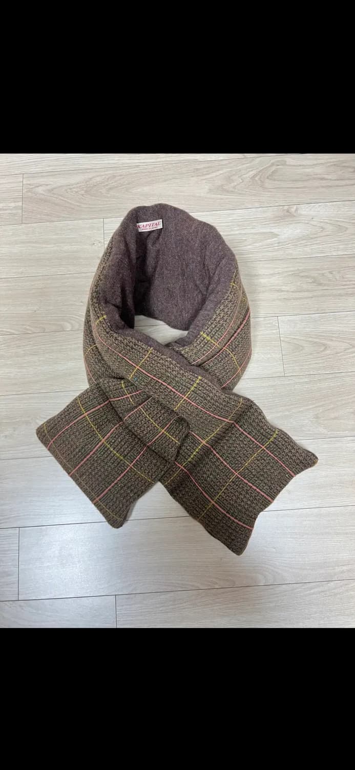 캐피탈 울 체크 머플러 상품이미지1