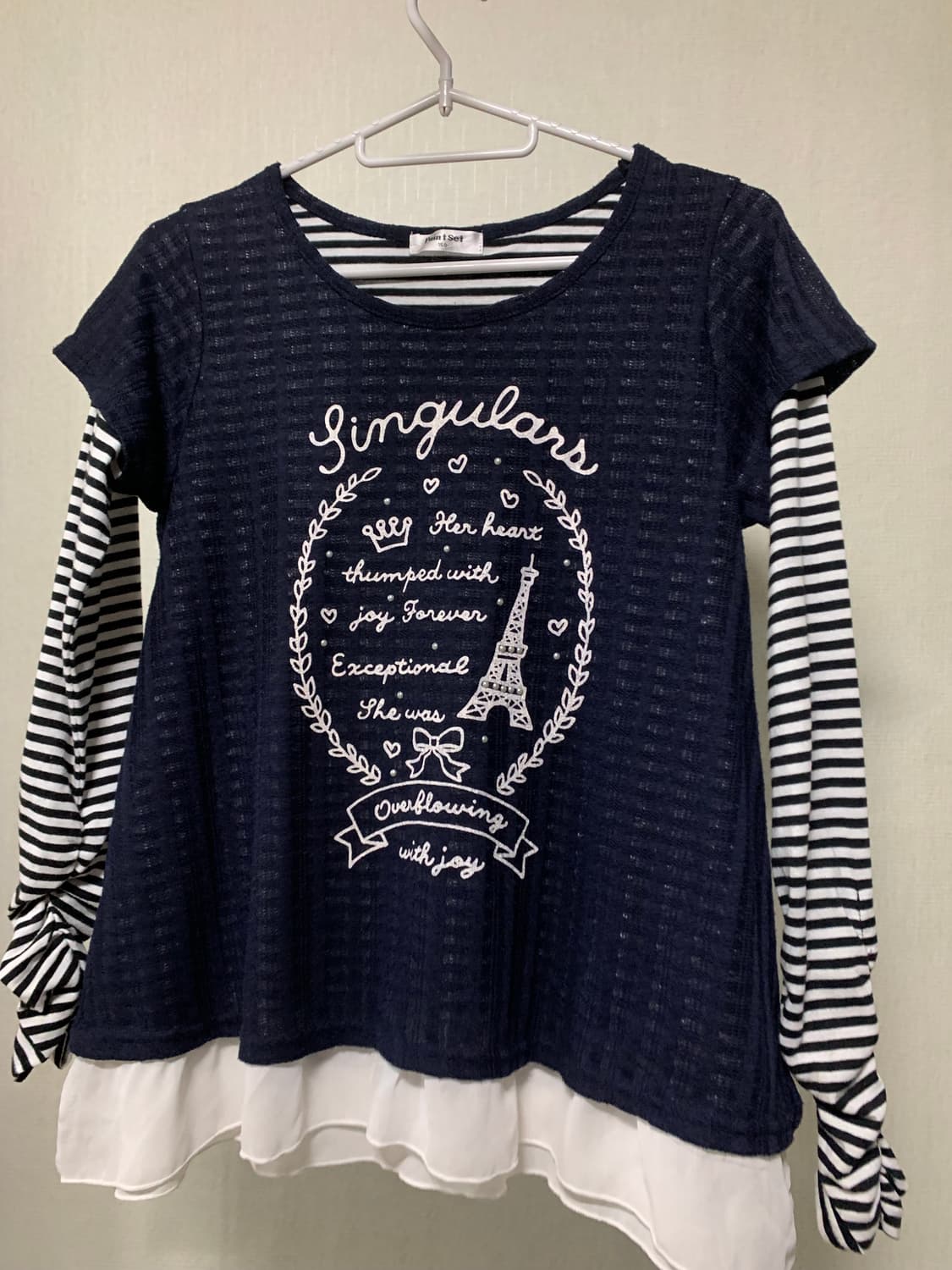 네이비 레이어드 롱슬리브 상품이미지1